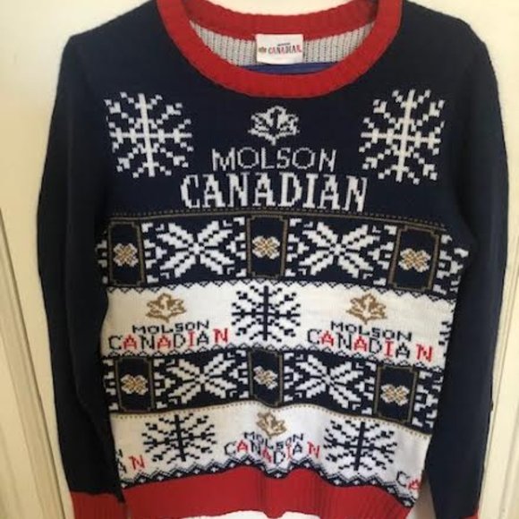 Molson Canadian Christmas sweater - Picture 1 of 2